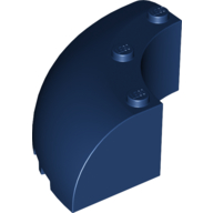 Lego Brick Round Corner 6 x 6 x 2 / Dark Blue