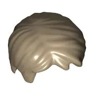 Hair Short, Tousled with Side Part / Dark Tan