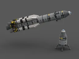 Kerbal Munar Lander [1:110 Saturn V scale] modular parts collection