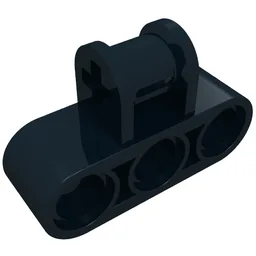 Technic Axle and Pin Connector Perpendicular Triple / Black