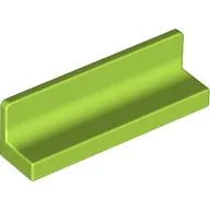 Panel 1 x 4 x 1 with Rounded Corners [Thick Wall] / Lime