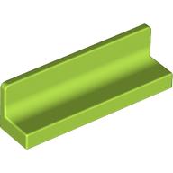 Lego Panel 1 x 4 x 1 with Rounded Corners [Thick Wall] / Lime