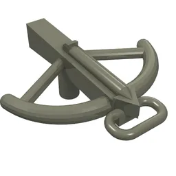 Weapon Crossbow and Bolt / Dark Gray