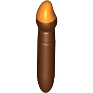 Lego Equipment Paint Brush with Half Orange Tip Print