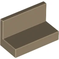 Panel 1 x 2 x 1 [Square Corners] / Dark Tan