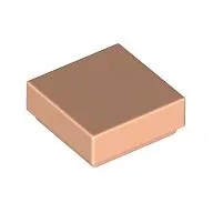 Tile 1 x 1 with Groove / Light Nougat