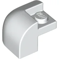 Brick Round, Curved 2 x 2 x 1 1/3, Corner / White