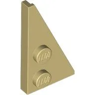Wedge Plate 2 x 4 27° Right / Tan