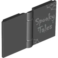Book 2 x 3 with Spider Webs and 'Spooky Tales' Print / Black