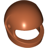 Lego Helmet, Standard / Dark Orange