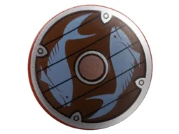 Shield Round Bowed with Fish Print