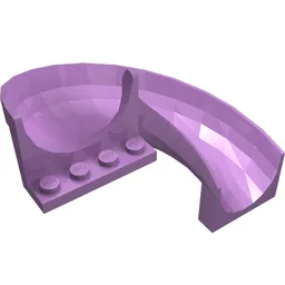 Slide Curved 180° / Medium Lavender