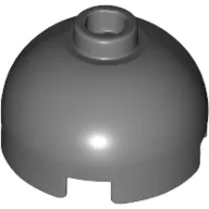 Brick Round 2 x 2 Dome Top, Hollow Stud / Dark Bluish Gray