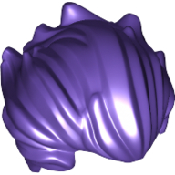 Lego Hair Bushy Swept Back (The Joker) / Dark Purple