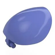 Large Figure Shoulder Cover, Armor, Round, Smooth with Bar / Blue Violet