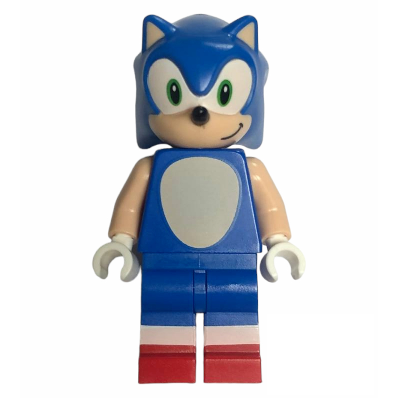 Lego Sonic the Hedgehog, Light Nougat Face, Green Eyes