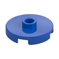 Plate Special Round 2 x 2 with Center Stud (Jumper Plate) / Blue