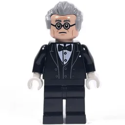 Alfred Pennyworth, Light Bluish Gray Hair, Glasses