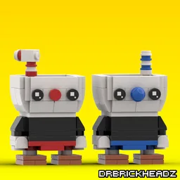 Cuphead + Mugman Brickheadz