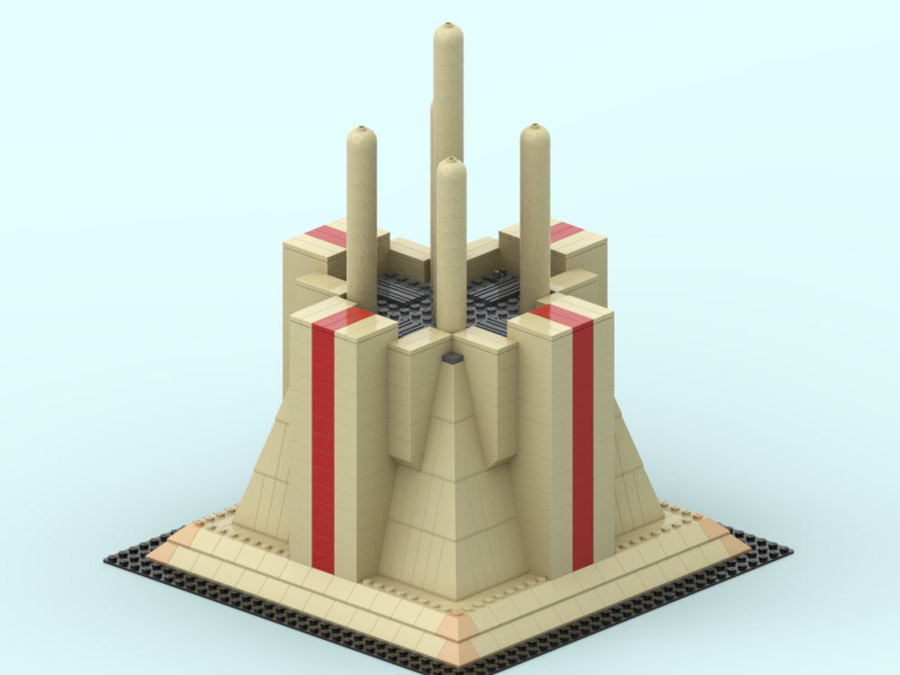 Lego jedi temple on corrusant modular MOC