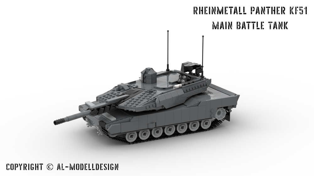 Lego Rheinmetall Panzer KF51 - Panther - Grey