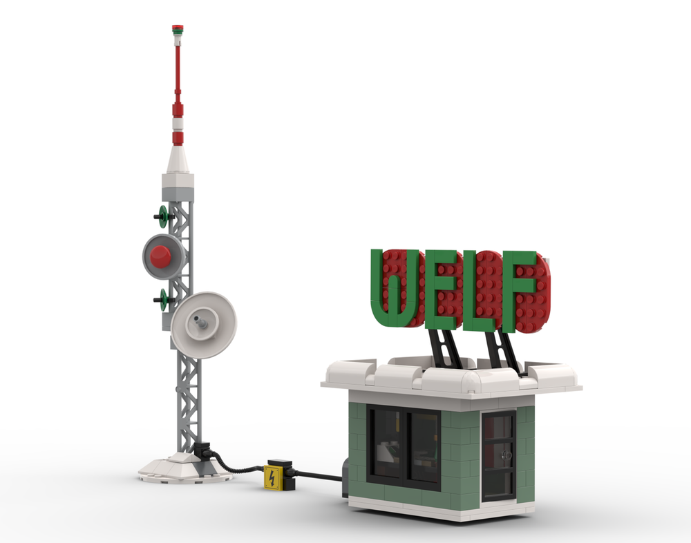 Lego Winter Village WELF Radio