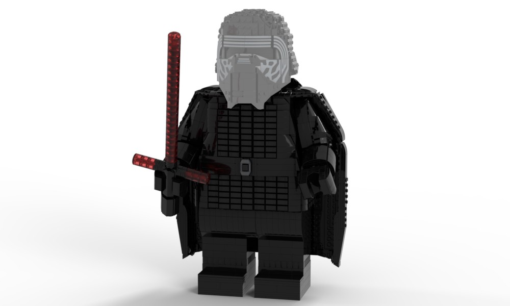 Lego Kylo Ren megafigure (fits official Lego helmet)