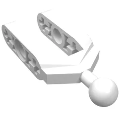 Technic Steering Knuckle Arm with Ball Joint / White