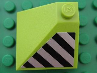 Lego Slope 33 3 x 3 Double Convex with Danger Stripes Pattern Model Right Side (Sticker) - Set 8190