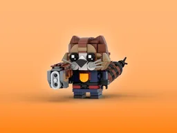 Rocket Raccoon Brickheadz LEGO MOC - Guardians of the Galaxy Vol. 3