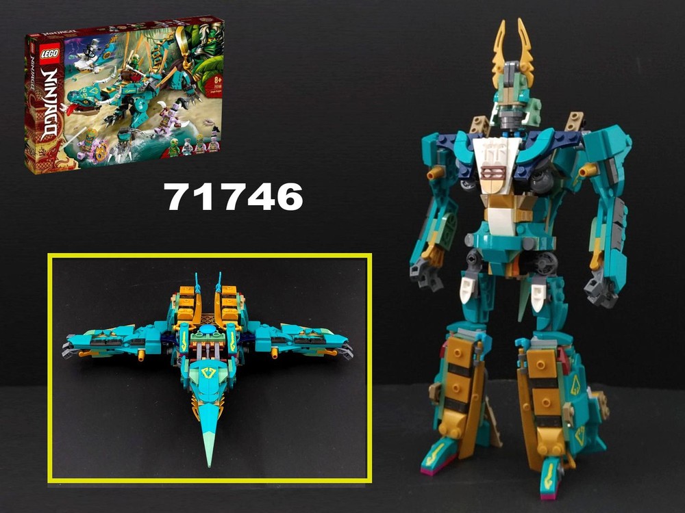 Lego Transformer Cyclonus Jet from LEGO Ninjago 71746: Jungle Dragon