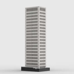 One Shell Square at 1/650th Square