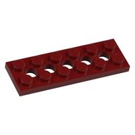 Lego Technic Plate 2 x 6 [5 Holes] / Dark Red