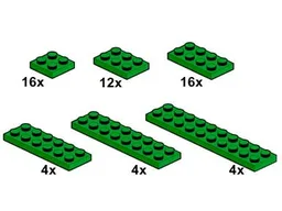 Dark Green Plates 2 x n