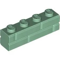 Brick Special 1 x 4 with Masonry Brick Profile / Sand Green