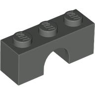 Lego Brick Arch 1 x 3 / Dark Gray