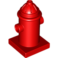 Lego Duplo Fire Hydrant / Red