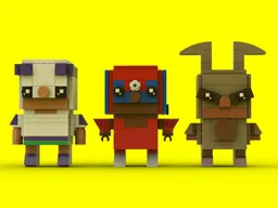 The Three Mascaritas (Custom Brickheadz OCs)