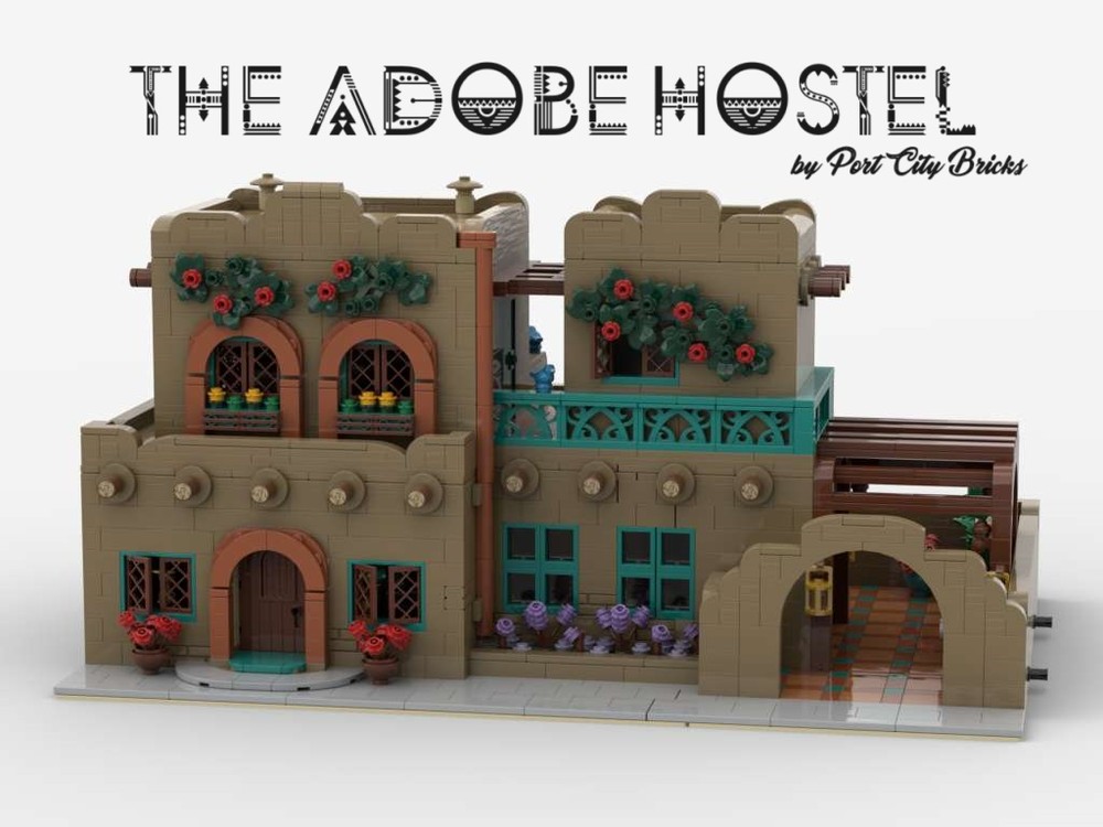Lego The Adobe Hostel Modular Building