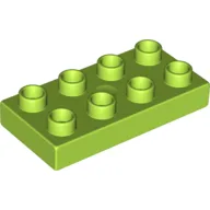 Duplo Plate 2 x 4 / Lime