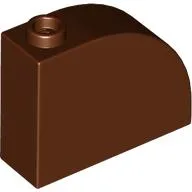 Brick Curved 1 x 3 x 2 / Reddish Brown
