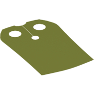 Lego Neckwear Cape, Straight Side [Traditional Starched Fabric] / Olive Green