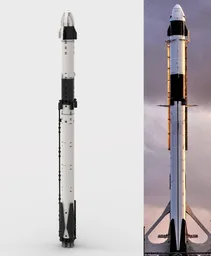 1:110 SpaceX Falcon 9