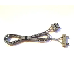 Wire with 2-Prong Connector Squared Wide Short 2-Prong Connector Squared Narrow Long, 12V / 4.5V 96L / Light Gray