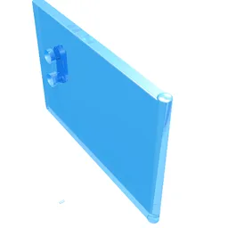 Cupboard 2 x 3 x 2 Door / Trans-Medium Blue