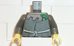 Torso Studios White Rope & Patched Collar Pattern (Hunchback) / Dark Gray Arms / Yellow Hands