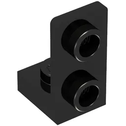 Bracket 1 x 1 - 1 x 2 Inverted / Black