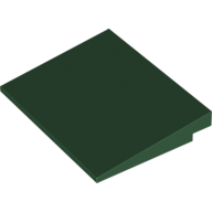 Lego Brick Sloped 10° 6 x 8 / Dark Green