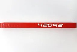 Technic, Liftarm Thick 1 x 15 with White '42092' Pattern on Both Sides (Stickers) - Set 42092