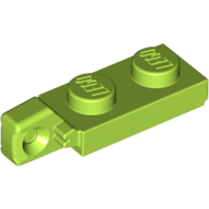 Lego Hinge Plate 1 x 2 Locking with 1 Finger On End, with Groove / Lime